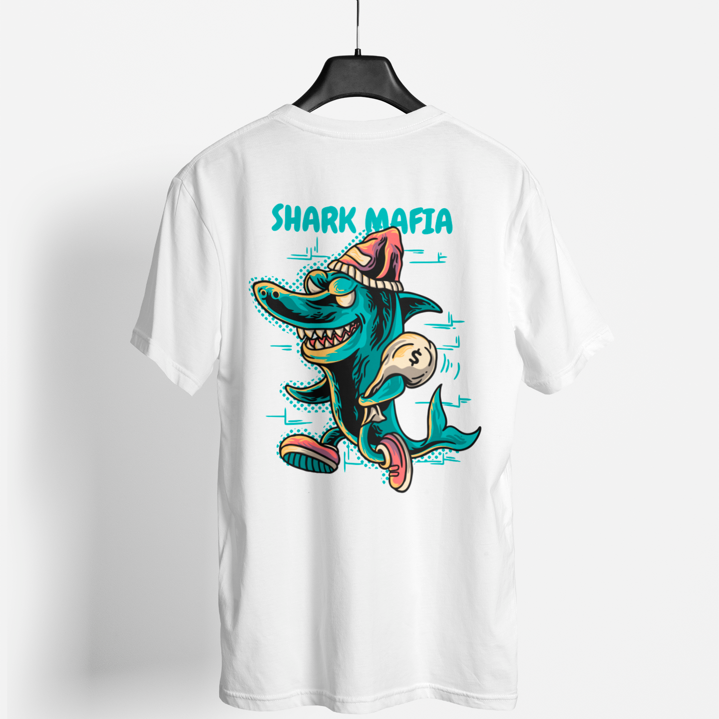 REMERA OVERSIZE SHARK MAFIA